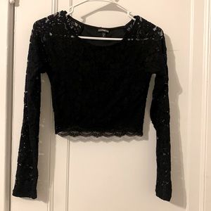 Express lace crop top